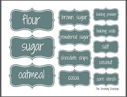 Organize A Baking Cabinet With Free Printable Pantry Labels Labels Printables Free Pantry Labels Printable Labels