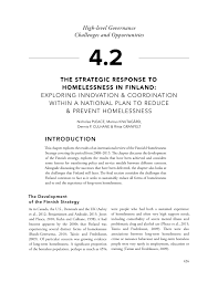 In spite of their questions about any agency's ability to effectively run. Pdf The Strategic Response To Homelessness In Finland Exploring Innovation And Coordination Within A National Plan To Reduce And Prevent Homelessness