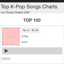 Cactus In Itunes Top 100 Kpop Songs Charts A C E