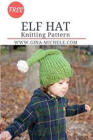 Gina Michele Elf Hat Free Knitting Pattern Hat Knitting Patterns Elf Hat Baby Hat Knitting Pattern