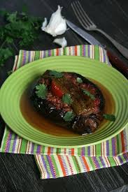 Aubergine Farcie Turque Viande Tomates Piment Doux Vert Cuisine Orientale Recette Turque Recette Sympa