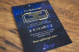 Amber Shawnstin Alex Tebow Star Wars Wedding Modern Wedding Invitation Wording Star Wars Wedding Theme