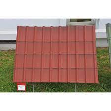 Plaque Onduvilla Aspect Tuile Rouge 0 4 X 1 06m Onduline Toiture Cabane Abri De Jardin