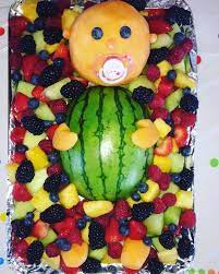 Baby Shower Fruit Platter For A Girl Baby Shower Fruit Tray Baby Shower Snacks Baby Shower Fruit