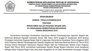 Pada cpns 2019 ini, pemerintah membuka 152.286 formasi, terbagi atas 37.425 formasi di 68 kementerian/lembaga dan sebanyak 114.861 formasi di 462 pemerintah daerah di indonesia. Kemenkeu Umumkan Formasi Cpns 2019 Berikut Rician Unit Penempatan Eselon I Tribunnews Com Mobile