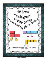 4th Grade Tape Diagrams Problem Solving Common Core Packet Problem Solving Differentiation Math Solving