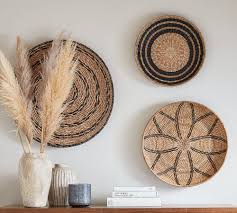 Bring a touch of simple and natural style to your wall decor with this flat rattan wall art from hearth & hand with magnolia. Handwoven Basket Wall Art Pottery Barn