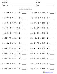 Multiplication Worksheets Dynamically Created