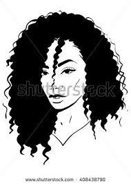 African Woman With Curly Hair Hair Vector Curly Hair Women Curly Hair Styles