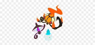 Litwick Lampent Evolution Cartoon Orange Png Image