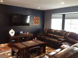 After Navy Blue And Brown Living Room Entertainment Room Brown And Blue Living Room Brown Living Room Navy Living Room Decor