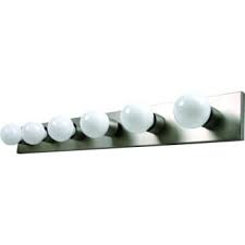 You could simply drill new box mounting holes into the backplate. Designers Fountain Strip 36 In 6 Light Vanity Light Fixture Chrome Hd Supply