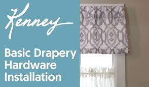 Type d wall mounted slide track; Kenney Basic Drapery Hardware Installation