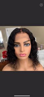 Deep wave lace closure wig