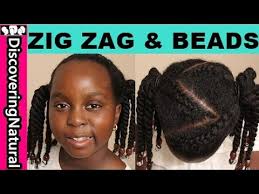 Change is great, a fresh braided hairstyles can provide you with the energy and confidence. How To Do Zig Zag Cornrows Beads 2 Options Cute Girls Hairstyles For Natural Hair Youtube
