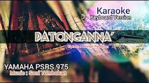 Lagu Toraja Patonganna Karaoke Lirik Yamaha Psrs975 Music Soni Tombokan Youtube
