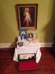 Prayer Table For Children In The Home Change The Color Of The Cloth With The Liturgical Season Liturgical Seasons Catholic Color