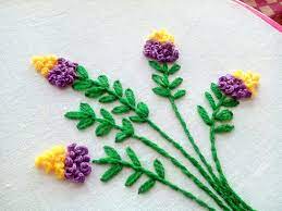 The french knot is a basic embroidery stitch but one that adds some fancy flair to your work. Hand Embroidery Floral Embroidery Design French Knot Hand Embroidery Designs French Knot Embroidery Embroidery For Beginners