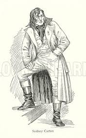 Dickens character: Sydney Carton stock image