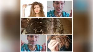 علاج الشعر المطاطي التالف والمتضرر كيميائيا بروتين طبيعي منزليhair Repair Youtube