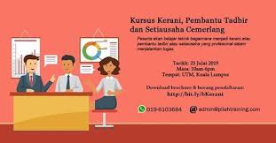 We did not find results for: Kursus Kerani Pembantu Tadbir Setiausaha Cemerlang Universiti Teknologi Malaysia Kuala Lumpur Utmkl July 23 2019 Allevents In