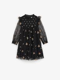 Girls Dresses Jumpsuits New Collection Online Zara United States Embroidered Tulle Dress Tulle Dress Dresses Kids Girl