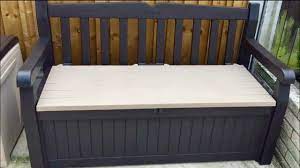 From 'canadian home workshop', this stylish water toys diy storage bench was meant for holding everything from dock supplies to pool toys! Keter Eden Garden Storage Bench Assembly Homebase Youtube