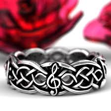 Celtic note is an online retailer specializing in music from ireland. Musical Celtic Wedding Ring Infinity Symbol Pattern In Sterling Silver Music Notes Ring Musical Wedding Ring Made In Your Size 1207