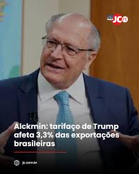 O vice-presidente Geraldo Alckmin afirmou neste sábado (23) que o Brasil  vai superar a crise comercial aberta com as tarifas impostas pelo governo  dos Estados Unidos (EUA) e lembrou da menor dependência