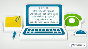 Proposal secara bisnis dapat membantu wirausahawan untuk dapat berpikir kritis dan objektif atas bidang usaha yang akan dimasukinya/digeluti. Kd3 12 Mengidentifikasi Informasi Penting Proposal Youtube
