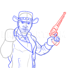 Get over the black 'annie'. How To Draw Jamie Foxx Django Jamie Foxx Step By Step Drawing Guide By Michaely Dragoart Com