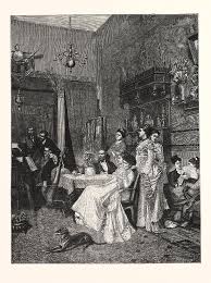 Salon d'art dédié à l'image fixe, paris photo réunit une centaine de galeries et éditeurs internationaux présentant un panorama des expressions photographiques du xixe siècle à nos jours. A Chamber Concert A Picture In The Paris Salon Drawing By Moreau Adrien 1843 1906 French