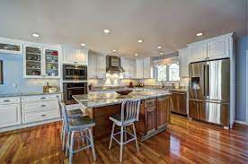 Diy how to install ultra thin recessed led dimmable ceiling lights. Kitchen With Professionally Installed Recessed Ceiling Lights Recessed Ceiling Lights Recessed Ceiling Recessed Lighting