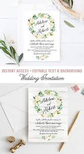 Formal Invitation Winter Wreath Wedding Invitation Suite Etsy Diy Wedding Invitations Templates Diy Printable Wedding Invitations Wedding Invitations Diy