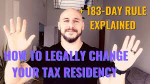 Jan 23, 2019 · domicile vs. How To Legally Change Your Tax Residency 183 Day Rule Explained Youtube