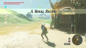 Breath of the wild as we continue to enjoy a 100% journey to reclaim hyrule and defeat calamity ganon! Zelda Breath Of The Wild A Royal Recipe Side Quest Central Tower Region Youtube