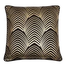 Black And Gold Art Deco Cushions Gatsby Gold Black Metallic Cushion Large Gold Wallpaper Metallic Cushions Tropical Art Deco