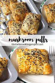 Mushroom Puffs The Twin Cooking Project By Sheenam Muskaan Recipe Puff Pastry Recipes Stuffed Mushrooms Recipes Using Puff Pastry