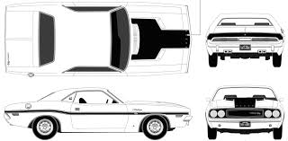 Dodge Challenger Blueprint Dodge Challenger 1970 Dodge Challenger Dodge