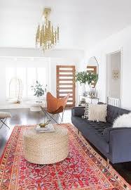 Apartments Better Idea For Small Living Room With One Unique Lamp Red Carpet One Long Comfortable Sofa Some Pillows Large Dekorasi Rumah Interior Rumah Rumah