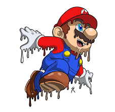 Melting Mario Super Mario World Super Mario Art Cute Cartoon Drawings Retro Gaming Art