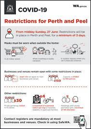 Perth and peel lockdown rules explained Dwer Wa On Twitter New Covid 19 Restrictions For Perth And Peel
