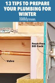 13 Tips To Prepare Your Plumbing For Winter In 2020 Plumbing Family Frost Tips