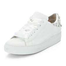 Innen ist der schuh mit einem cromfrei gegerbtem leder ausgestattet. Paul Green Sneaker Blumenapplikation Satinband Fur Damen Weiss Silber 40 1 2 Galeria Karstadt Kaufhof
