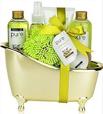 Amazon Com Pure Deluxe Spa Gift Basket Hydrating Olive Oil Skin Therapy Kit Luxury Gift Basket Spa Bath Gift Basket Spa Gift Basket Gift Baskets For Women