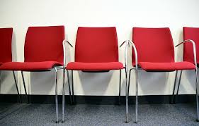 Metal dining chairs with wooden seats and bleachers band tour. Five Gray Metal Framed Armchairs Red Pad Behind White Wall Pxfuel