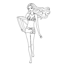 Leuk Voor Kids Kleurplaat Barbie Coloring Pages Mermaid Coloring Pages Barbie Coloring