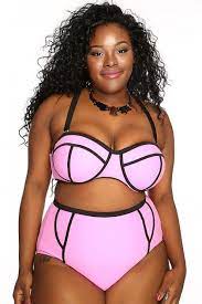 Okay Wow Cool Plus Size Swimwear Swimsuits High Waisted Swimwear