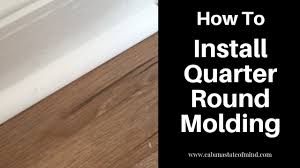 Framerica® 90 luxury vinyl plank flooring quarter round at menards®. Installing Quarter Round Molding Youtube