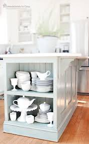 The dark gray color works well with pure white kitchen walls. Kitchen Island Painted Ascp Duck Egg Blue Remodelando La Casa